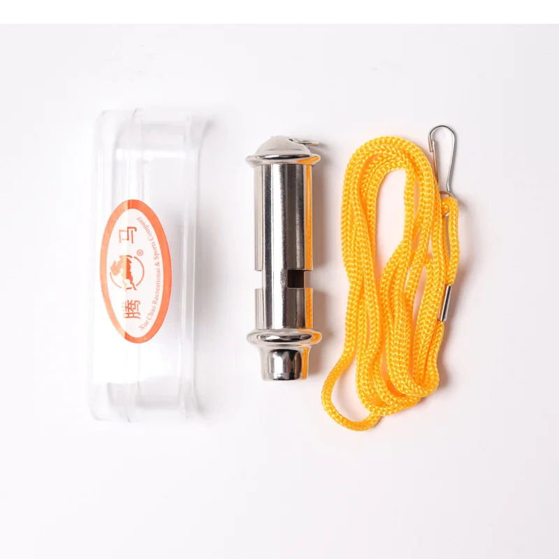 Apito do metal para a polícia e o árbitro, salva-vidas, esporte, partido do rugby, treinamento exterior, 1PC