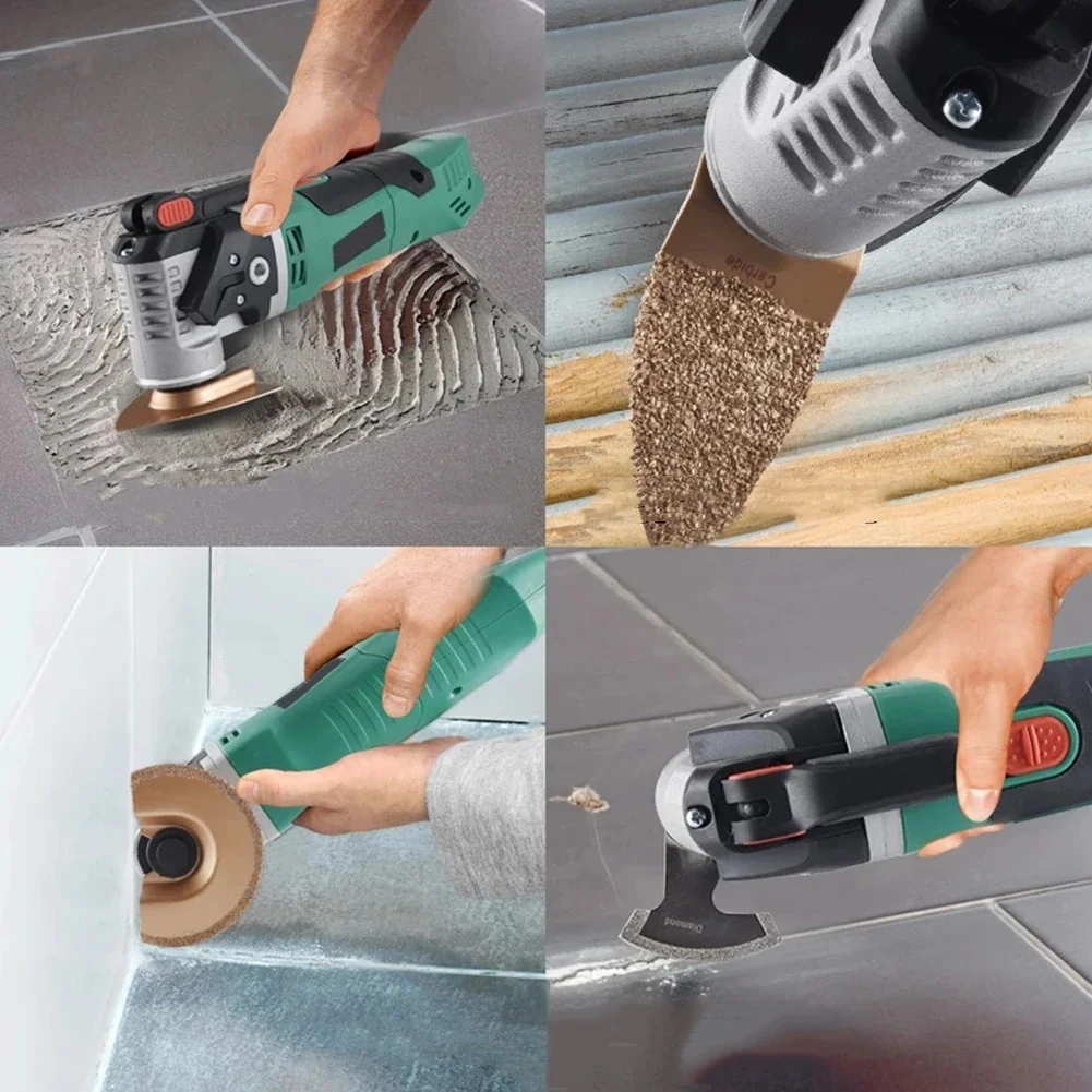 88mm Oszillierende Multitool Dreieck Hartmetall Raspel Sägeblatt Schleifen Klinge Wassertropfenförmige Schleifscheibe Trimmen Maschine Klinge