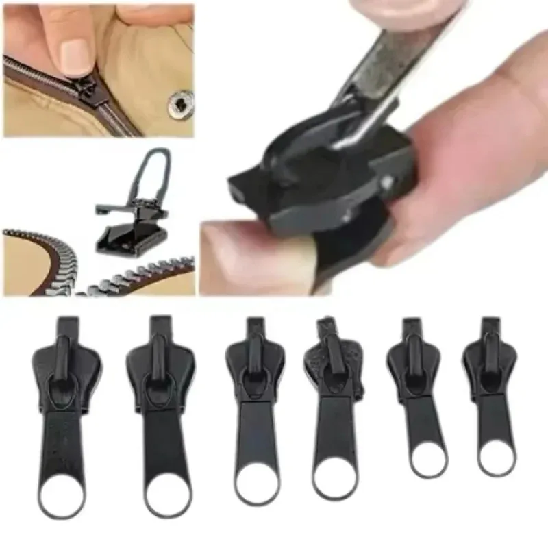 Kit di riparazione cerniera universale istantanea in 3 dimensioni, cursore con cerniera di ricambio, denti, salvataggio, cucito, vestiti, cerniere, accessori per utensili
