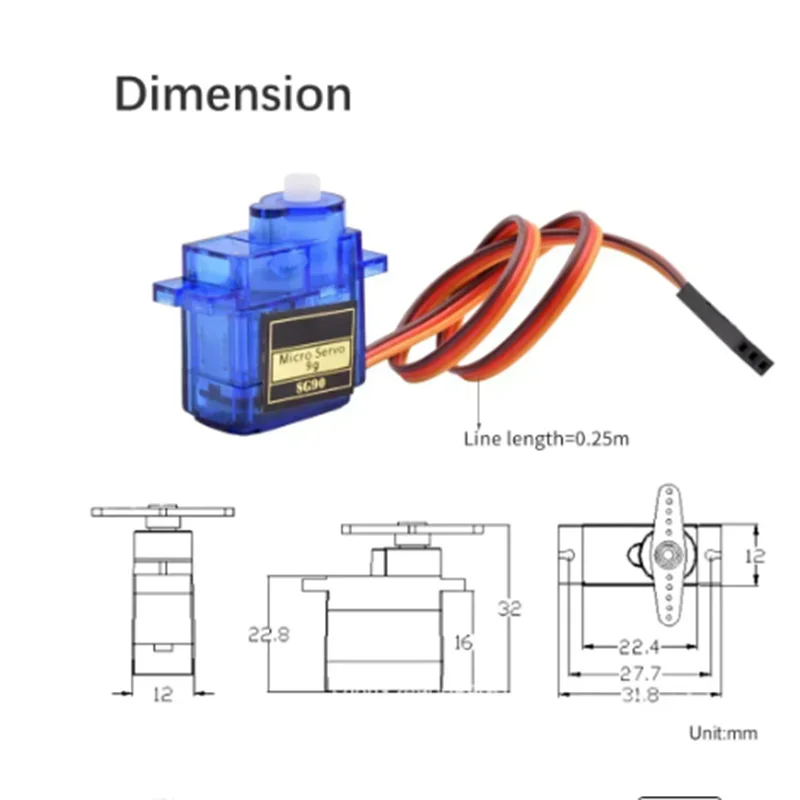 2/5/10/20 stücke Sg90 Servomotor Micro 9g 180 360 Grad Halterung Sg90 Kit Ohne metall Getriebe Pro Rc Auto Spielzeug Flugzeug Arduino Uno Diy