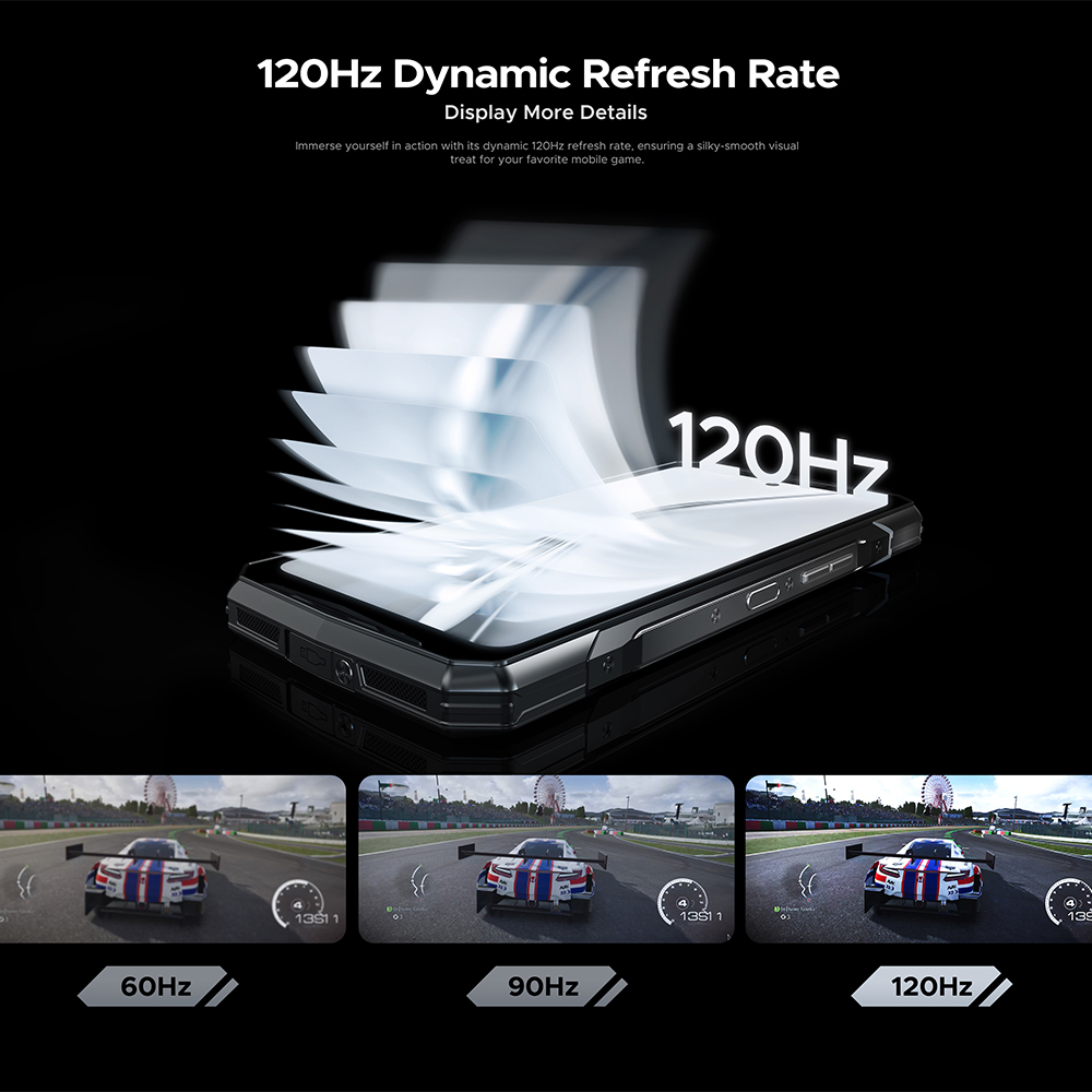 Doogee v40 5g telefone robusto 12gb ram 512gb rom gaming smartphone dimensão 7300 6.78 120hz display 108mp para câmera nfc 8680mah