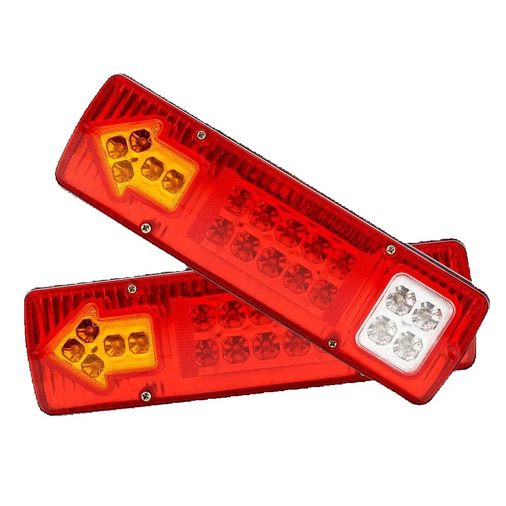19led luzes traseiras invertendo parar indicador de freio 12v 24v para caminhões de reboque luzes traseiras lâmpada sinal volta acessórios do carro