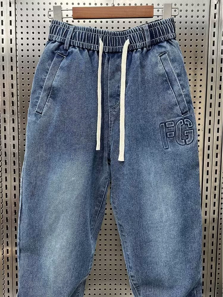 Männer Jeans Mode Lässig Jogger Harem Denim Hosen Hip Hop neue elastische taille plus größe jeans männer Männliche Hosen 2023 winter