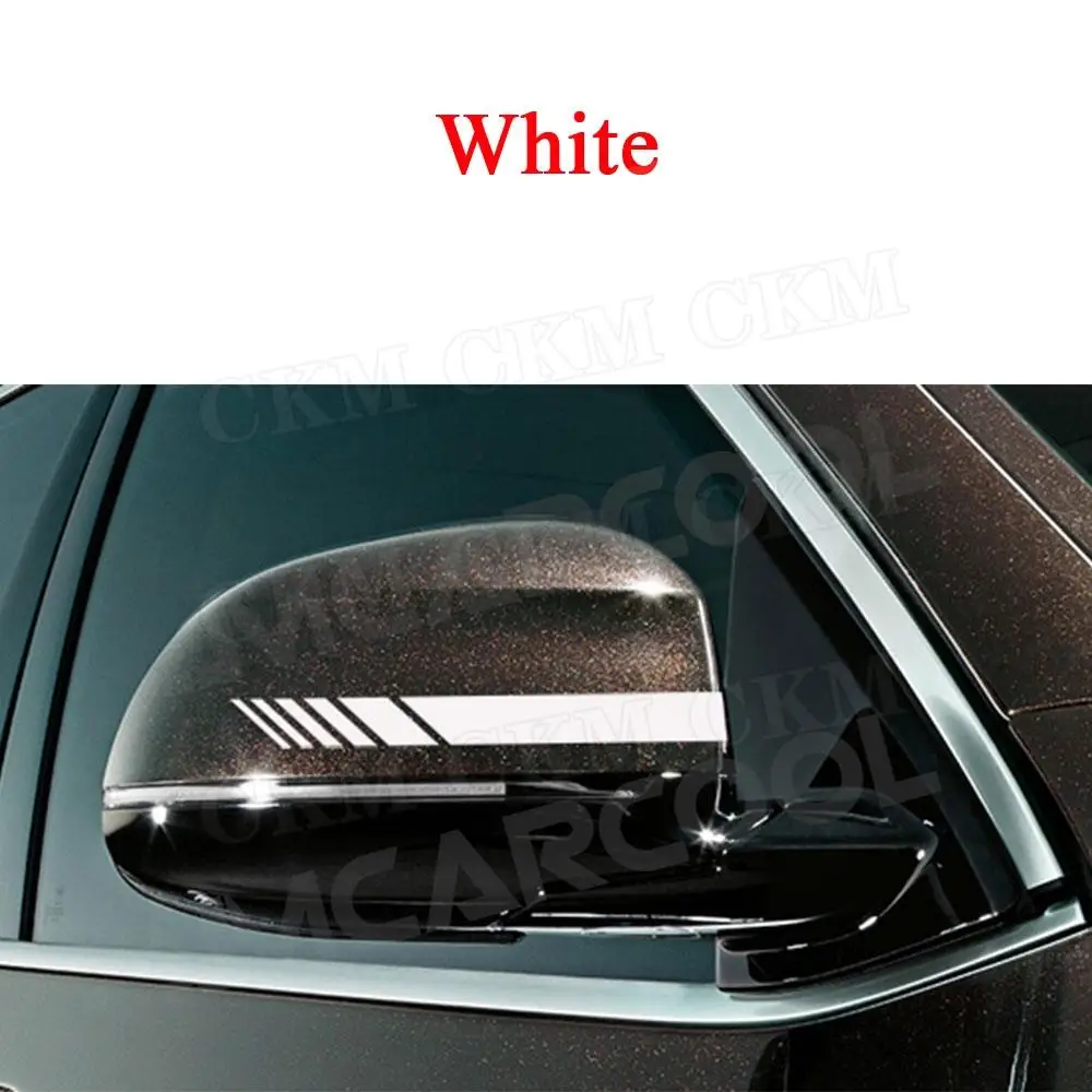 Xe Accessorie Chiếu Hậu Miếng Dán Mặt Decal Sọc Tự Làm Thân Cây Viền Miếng Dán Trang Trí Bên Ngoài Cho Đa Năng Ô Tô Xe 2 Chiếc
