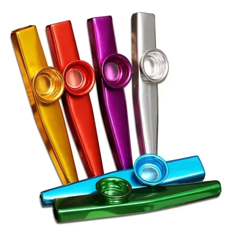 Metal Kazoos Lightweight Kazoo Flute Lightweight Harmonica Mouth Flute For Guitar Instrument Ukulele Lovers Instrument