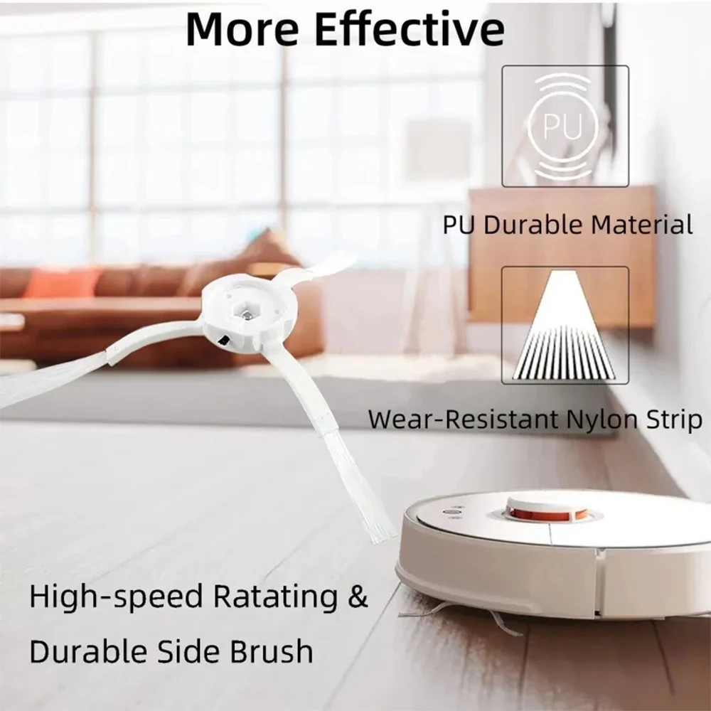 Spazzola laterale principale per Xiaomi Mi Robot 1/ 1S SDJQR01RR SDJQR02RR SDJQR03RR Roboeock E3, S4, S4 Max, S5 Accessori per aspirapolvere