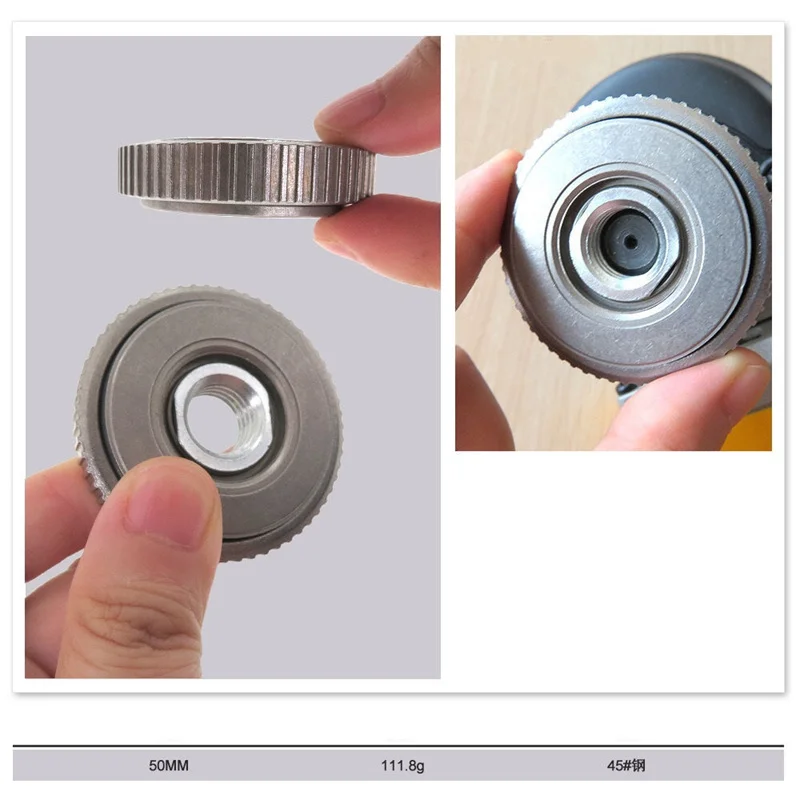 เครื่องบดมุม M14 ด้ายด้านในหน้าแปลนด้านนอกชุด QUICK RELEASE Locking NUT เปลี่ยน