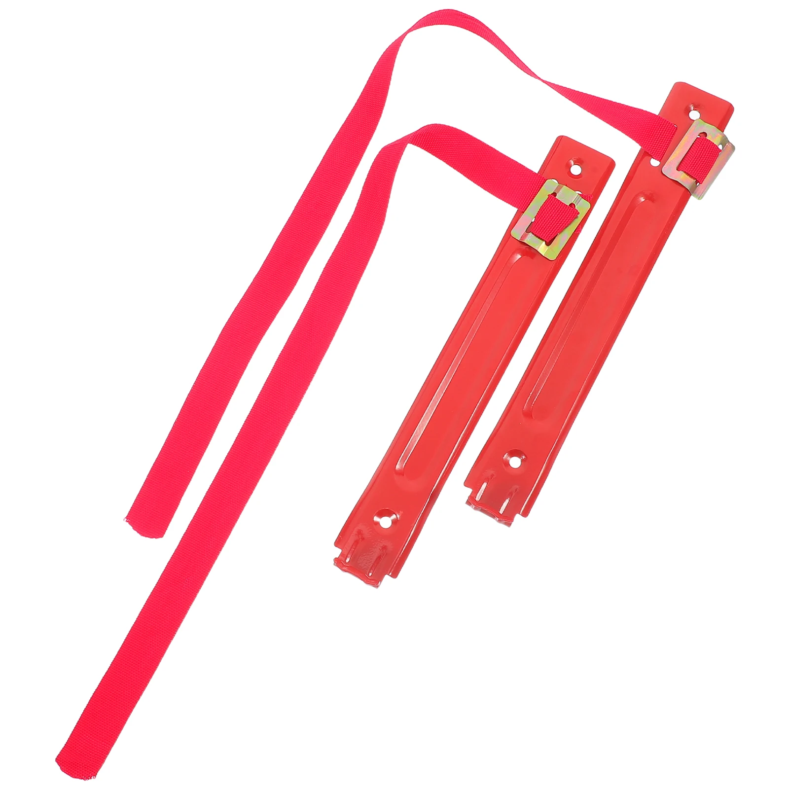 2pcs Fire Extinguisher Hook Brackets Holders Hanger Heavy Duty Wall Mount Red Space Saving Easy Installation Versatile Use Fire