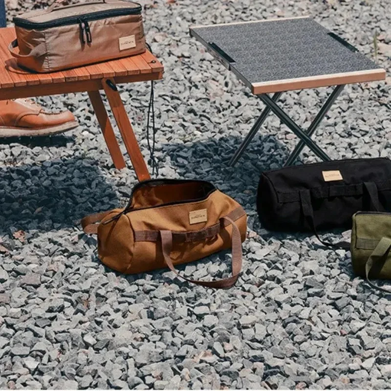 Cylinder Handheld Storage Bag Large Capacity Thickened Camping Tent Peg Bag Sundries Storage Bag Tool Bag