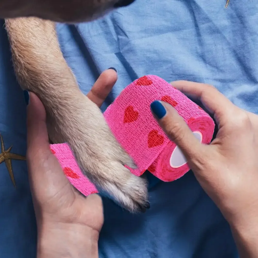 Capa de bandagem para tatuagem, fitas não tecidas à prova d'água para animais de estimação, autoadesiva, proteção de pulso e dedo, acessórios de tatuagem