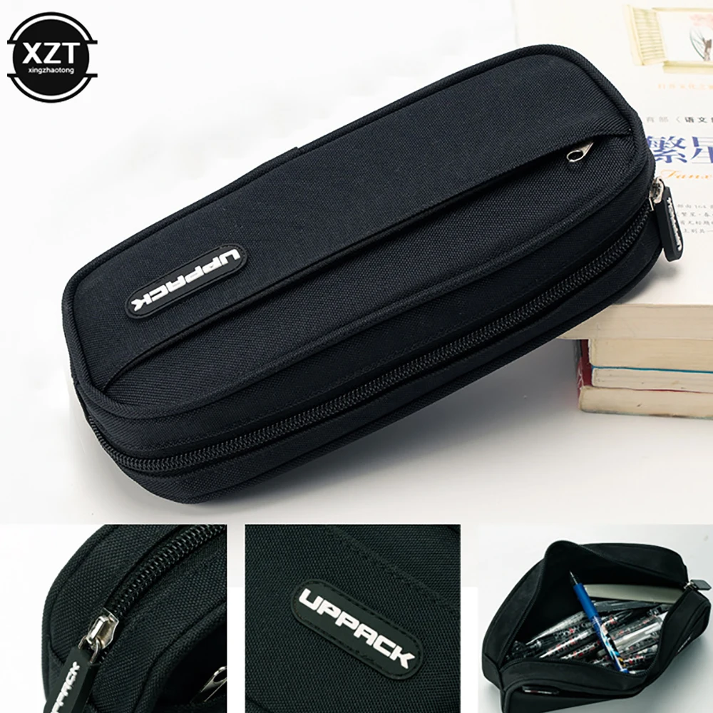 Estuche de lápices creativo para niño y niña, estuches de lápices Kawaii, bolsa de almacenamiento para bolígrafos para niños, caja grande de papelería, suministros escolares para estudiantes