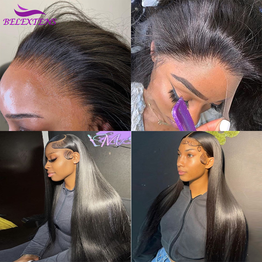 13X4 Transparant Kant Frontale 14-24 Inch Rechte 13X4 Frontale Sluiting Pre-Geplukt Oor Naar Oor Frontale Kant Slechts 3 Dagen Levering