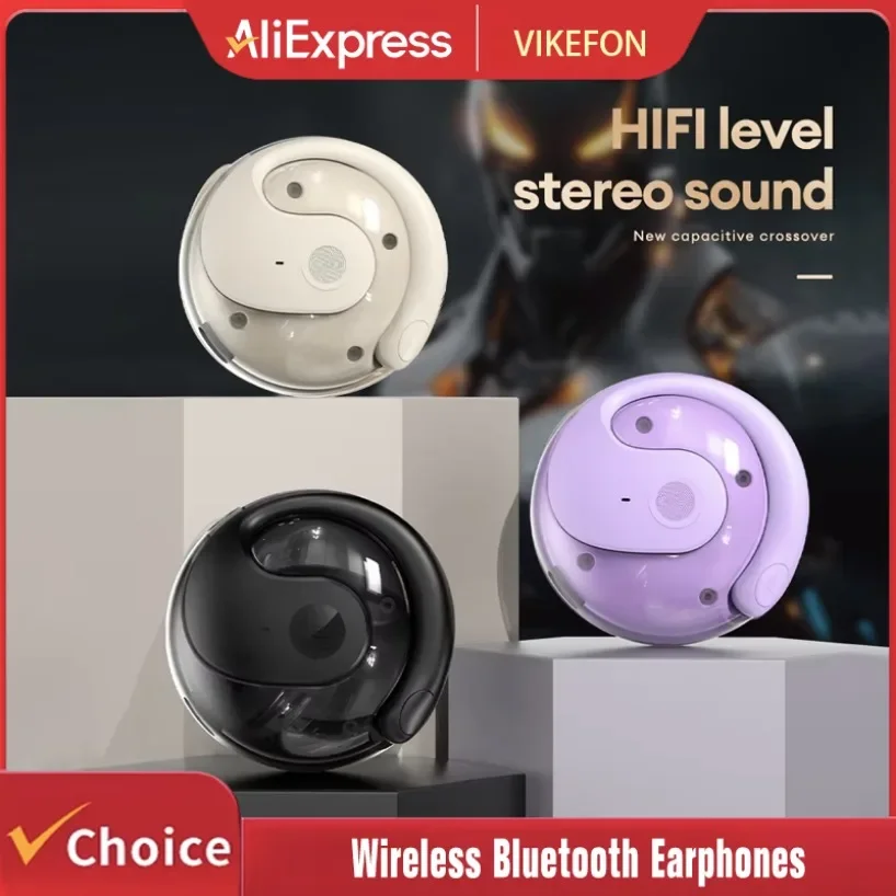 OWS Kopfhörer Knochenleitungskopfhörer Open Ear Sport Bluetooth Kopfhörer Drahtlose Ohrhörer mit Geräuschunterdrückung