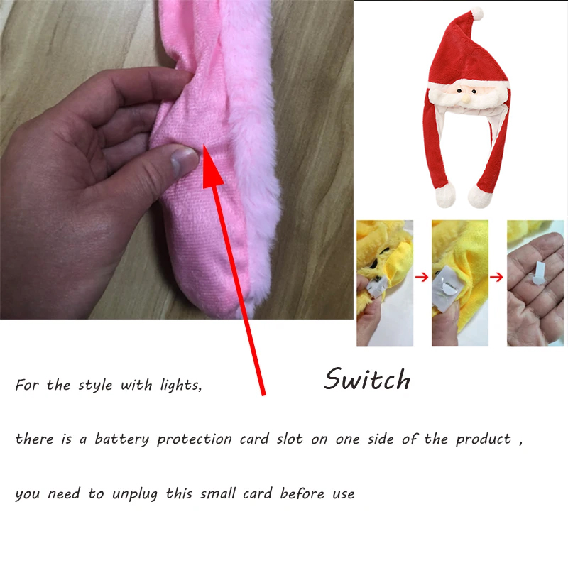 Светодиодная шапка Санта-Клауса с движущейся бородой, рождественский забавный подарок для детей, мальчиков и девочек, милый косплей, светящаяся шапка Санта-Клауса, плюшевая игрушка