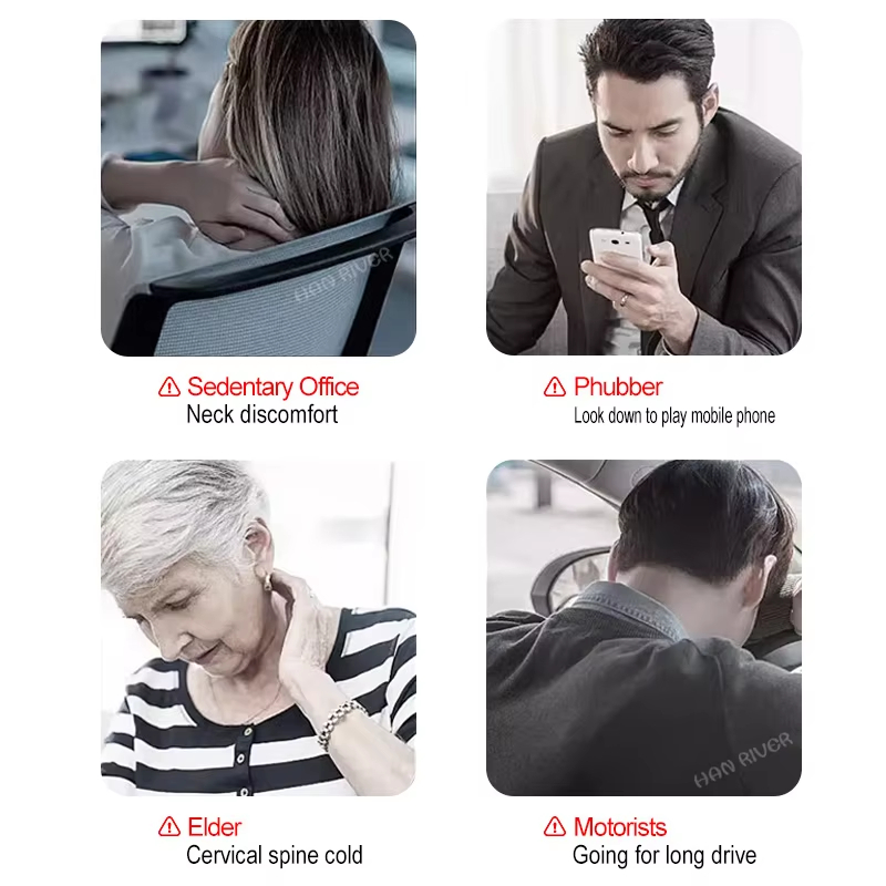 คอสําหรับบรรเทาอาการปวดคอไฟฟ้าแผ่นความร้อนอุ่นกระดูกสันหลังส่วนคอความเมื่อยล้า Therapy Moxibustion Health Care Massager