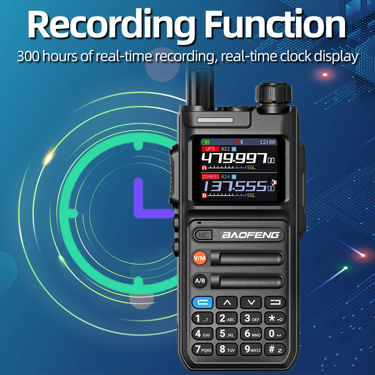Baofeng AR26 Walkie Talkie Long Range GPS Telefon APP Drahtlose Programmierung Air Band Aufnahme Zwei Weg Radio Typ-C Ladung