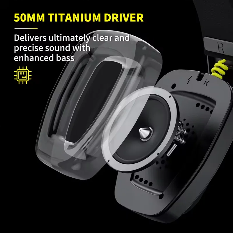 BINNUNE-auriculares inalámbricos para juegos, 2,4 GHz, con micrófono, para PS5, PS4, PC, Mac, Playstation, Bluetooth, con micrófono