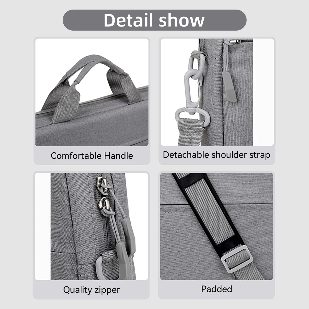 À prova d'água Laptop Sleeve Bag, Notebook Case para Macbook Air Pro Tablet, Portable Travel Carrying, PC Handbag, 14 ", 15.6"