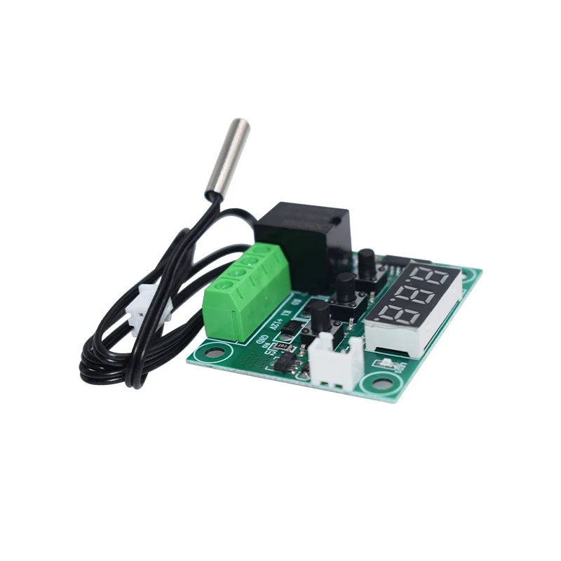 W1209 Digital Thermostat Temperature Controller Miniature Thermostat Temperature Control Switch Panel with Waterproof NTC Probe