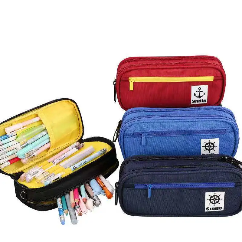 Astuccio per matite a 4 strati Astuccio per penne Kawaii di grande capacità Astuccio per matite per cancelleria Materiale scolastico