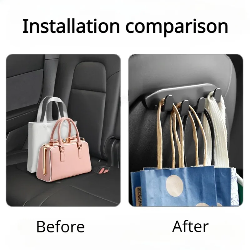 Seat Backrest Hook for Tesla Model 3 Y S X 3+ 2017-2025 Car Trunk Hook Front Seat Hooks Hanger Phone Holder Hook Car Accessories