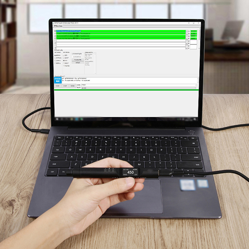 PTS200 Elektrischer Lötkolben Smart Mini Portable 100W Schnellheizung Lötstation Universal PTS201/TS101/TS100 Spitze