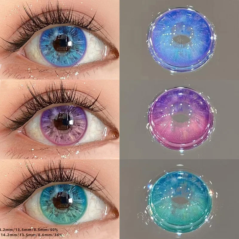 JeweLens 2pcs Diamond Cosplay Nightclub Party Lentes de Contato Luxo Softlens 14,2mm