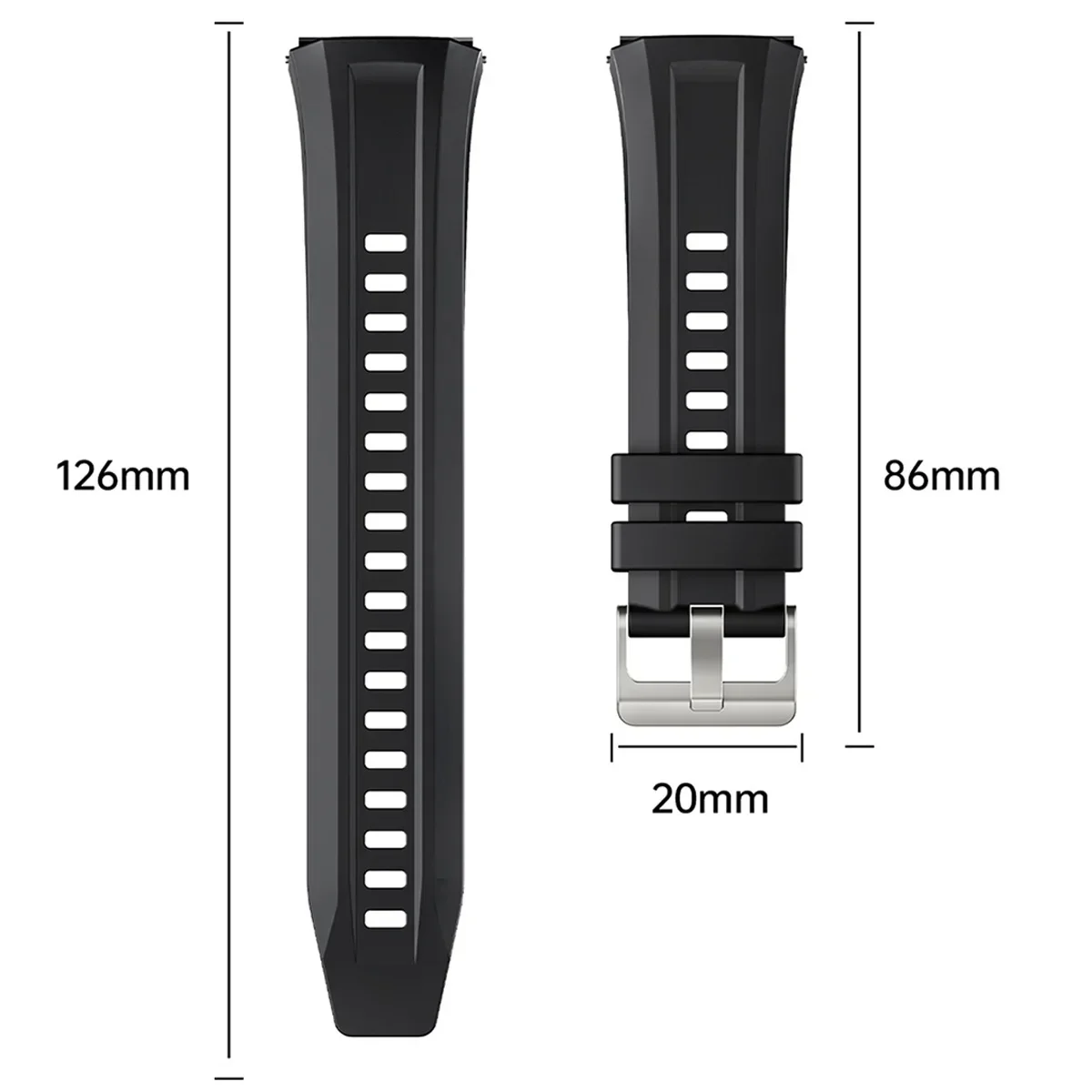 22mm Sport  Band for Huawei GT5 Pro 46mm Silicone Strap for Xiaomi Watch S4 S3 Bracelet Replaceable Correa Watchband Accessories