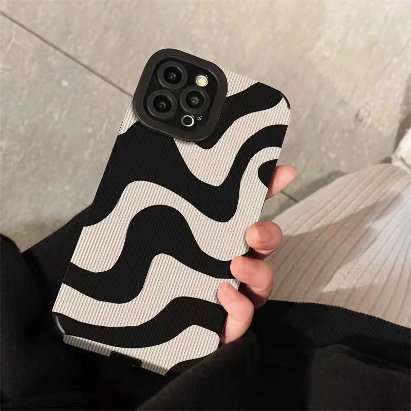 Funda de silicona a prueba de golpes con diseño de cebra y serpiente para iPhone 13, 12, 11, 15, 14 Pro Max Mini 16 Plus XR X XS MAX