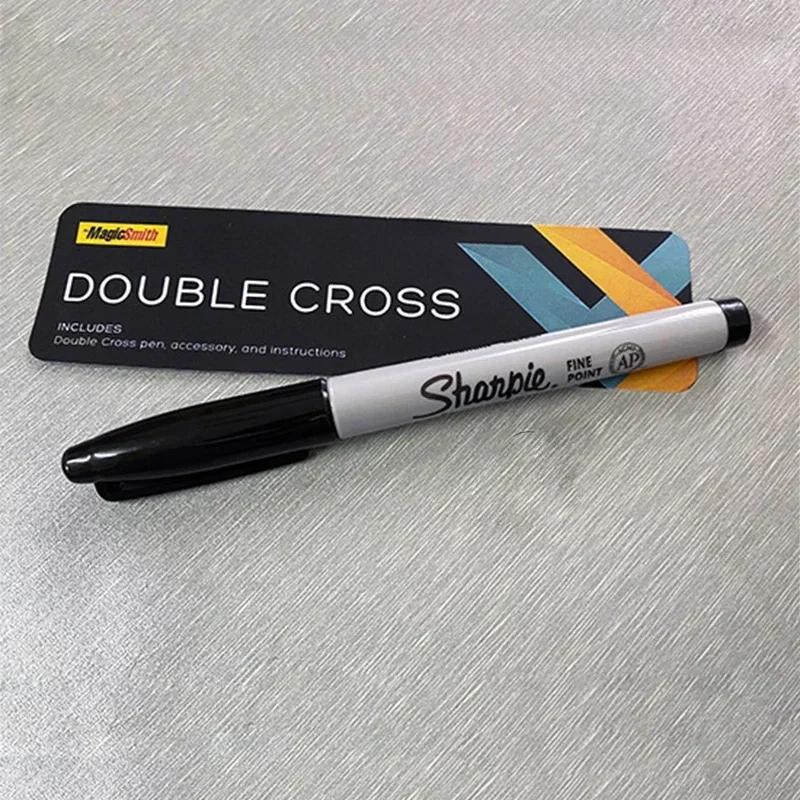 Cruz dupla truque de magia tinta desaparece magia mágico close-up ilusões truque mentalismo prop