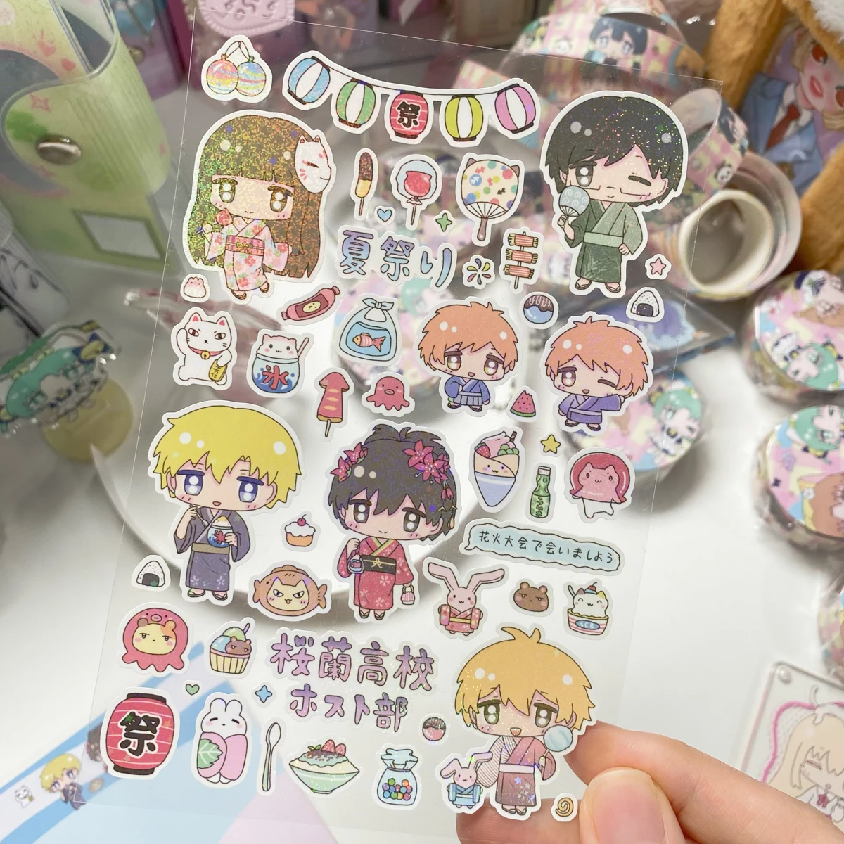 1Pc かわいいキャラクター装飾ステッカースクラップブックステッカー芸術 Diy 工芸品アルバムジャーナルプランナー電話荷物ラップトップ