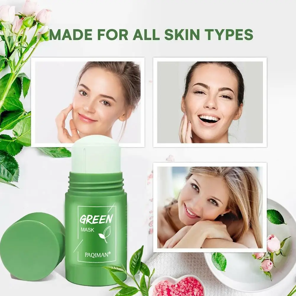 Mascarilla de té verde para limpieza Facial, limpieza de té verde, hidratación profunda, reduce los poros, espinillas, acné, cuidado de la piel coreano