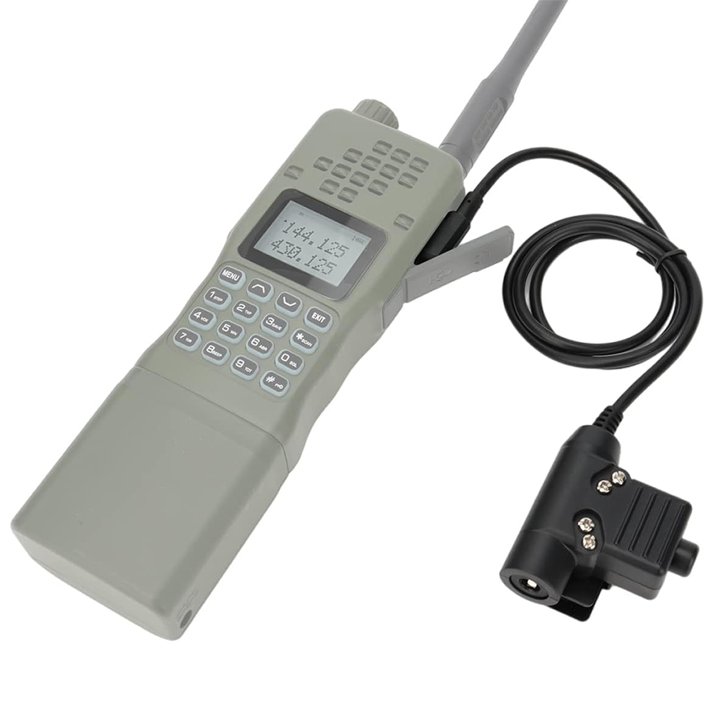Adaptador de auriculares con enchufe de Cable PTT táctico para Kenwood Baofeng UV-5R UV-5RE Plus BF-888S Walkie Talkie Ham Radio