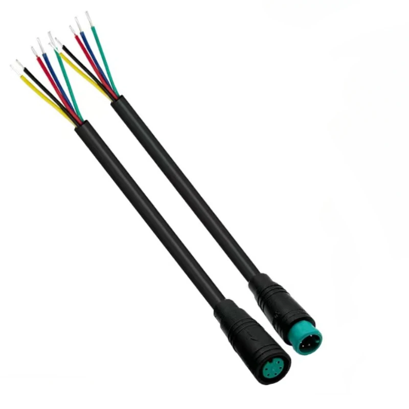 6mm M6 2 3 4 5 pines macho hembra Julet bicicleta eléctrica conector de clavija a tope impermeable Scooter Cable de freno enchufe Sensor de señal