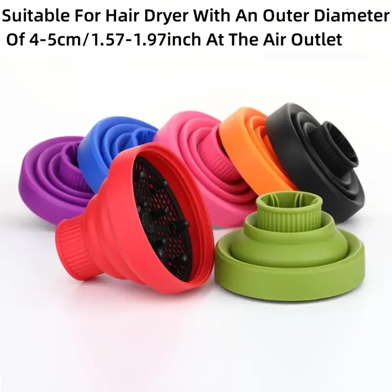 Siliconen Salon Tool Zwart Roze Universele Haardroger Diffuser Cover Verstelbare Temperatuurbestendig Dispergerende Drogen Föhn