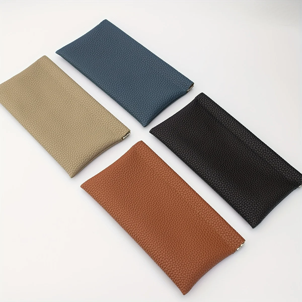 Cartera de cuero artificial de moda de gran capacidad, adecuada para guardar tarjetas, efectivo, teléfonos móviles, carteras con clip para tarjetas