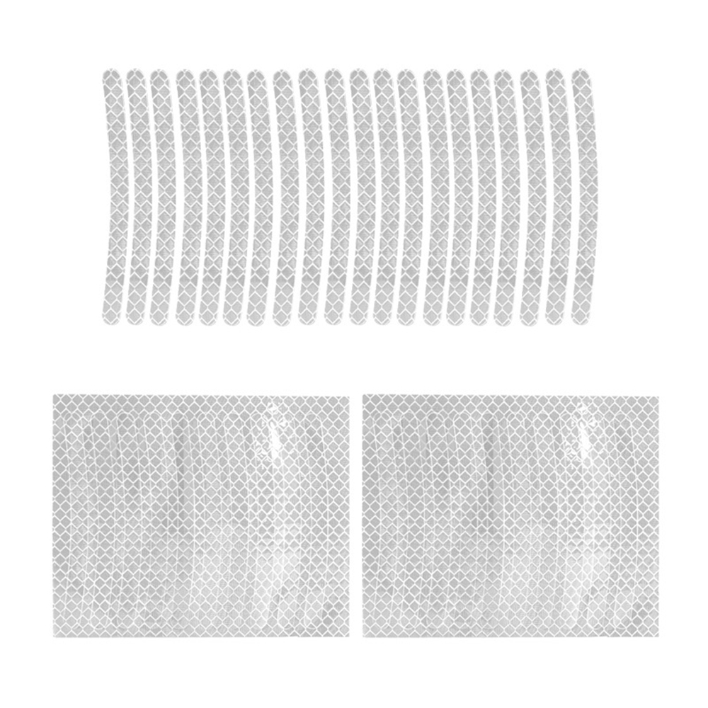 車のホイール反射ステッカー 20 個夜間蛍光タイヤ警告ステッカーペースト創造的な人格装飾車のステッカー