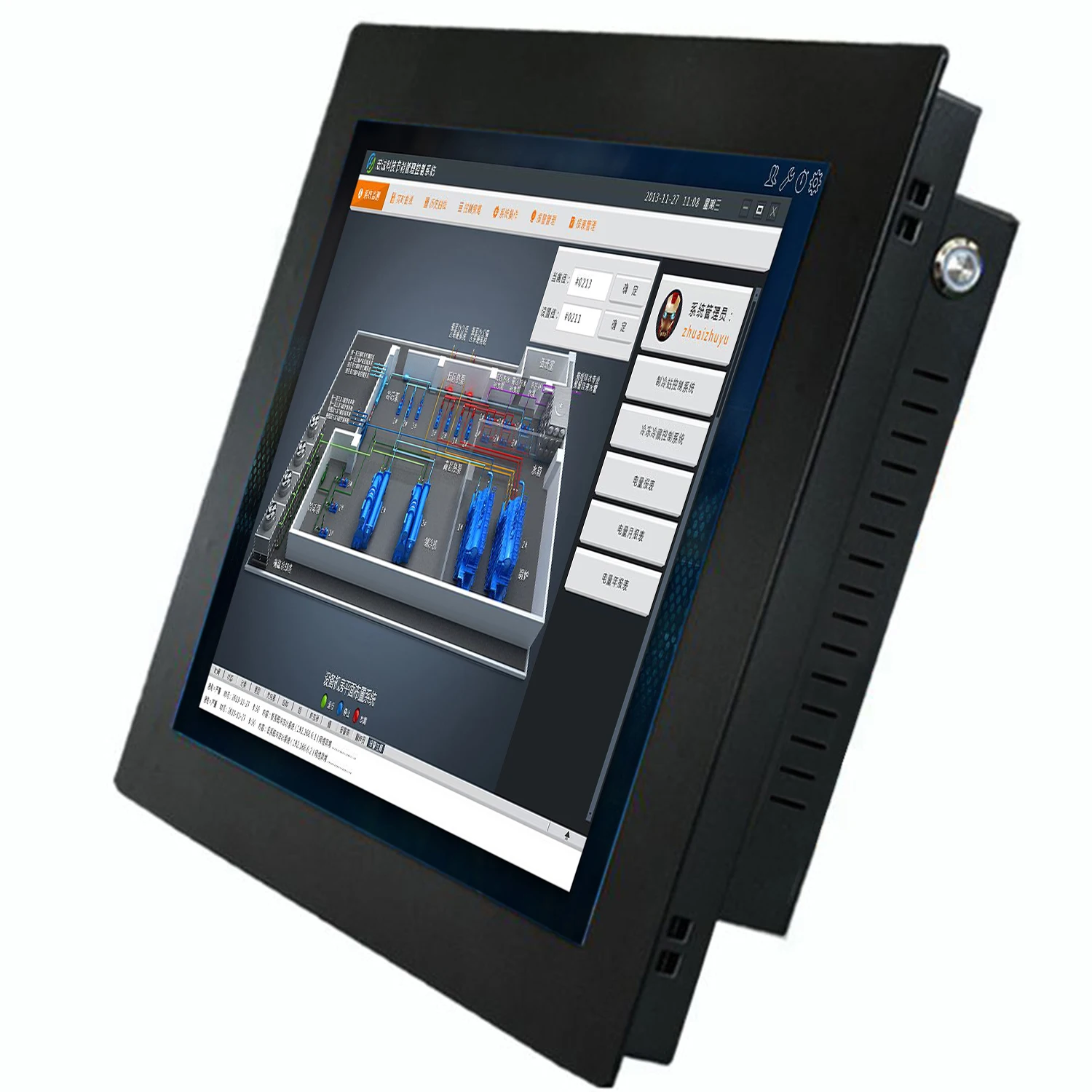 17 19 21,5-calowy przemysłowy komputer typu all-in-one z rezystancyjnym ekranem dotykowym panel tablet pc wbudowany wifi rs232 com dla win10 pro