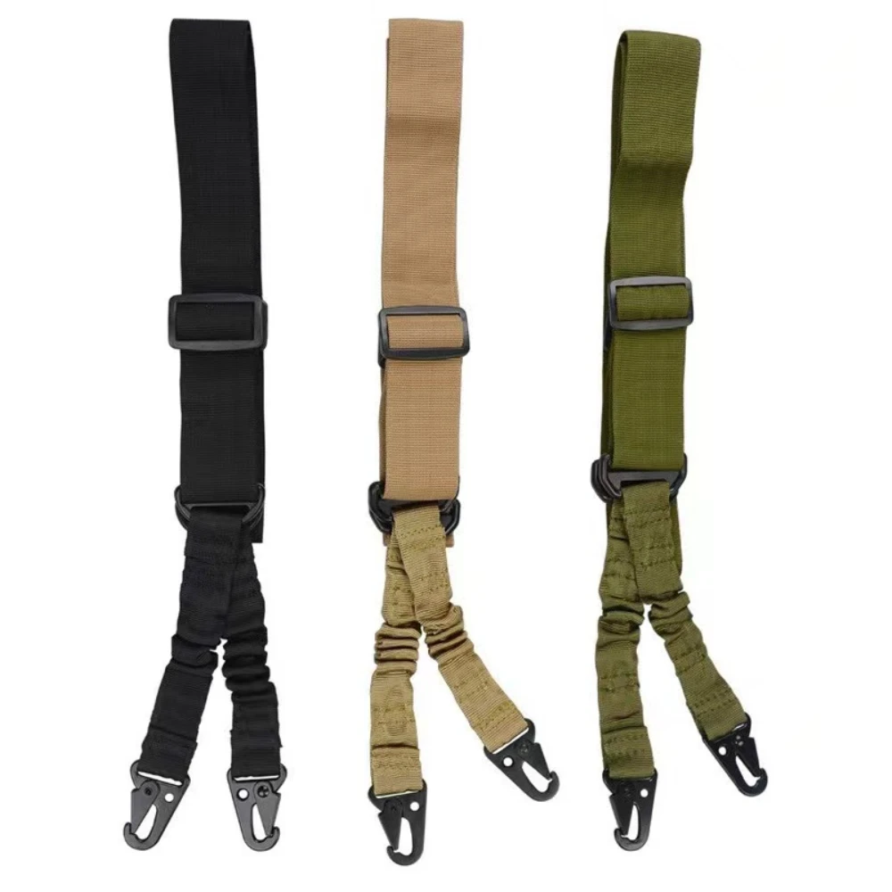 Tracolla in nylon con imbracatura tattica regolabile a 2 punti a sgancio rapido per accessori da caccia