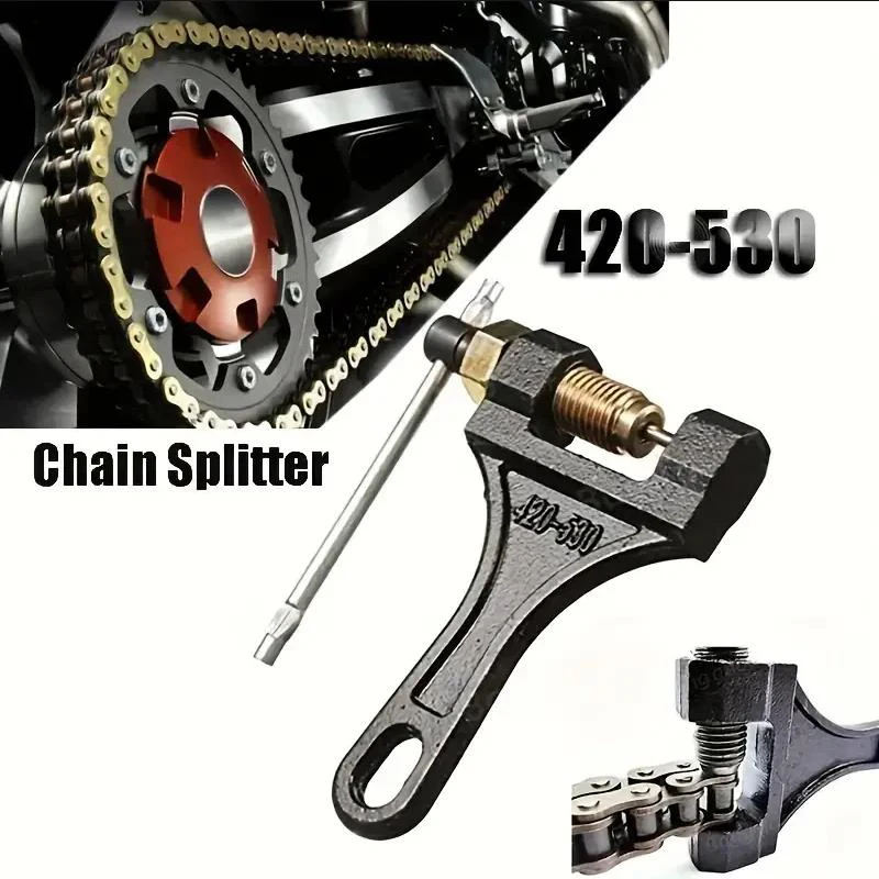 Disjuntor de corrente versátil, veículo todo-o-terreno, ferramenta universal de disjuntor de corrente, aço durável 420-530, fácil reparo diy, motocicleta