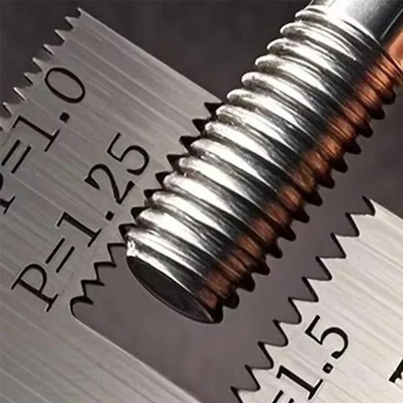 Thread Pitch Gauge Measurement Ruler High Accuracy Stainless steel for Screw Measuring Gauge Tool Bit Bolt Nut Screw Craft