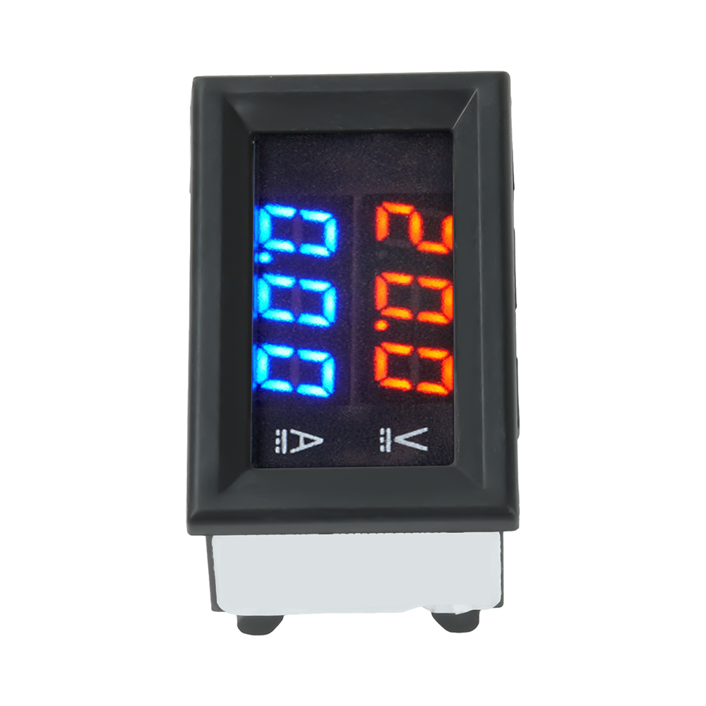 H28UI5 LED Digital Voltmeter DC 0-300V 10A 50A 100A Voltmeter Ammeter Red + Blue LED Amp Dual Digital Volt Meter Gauge