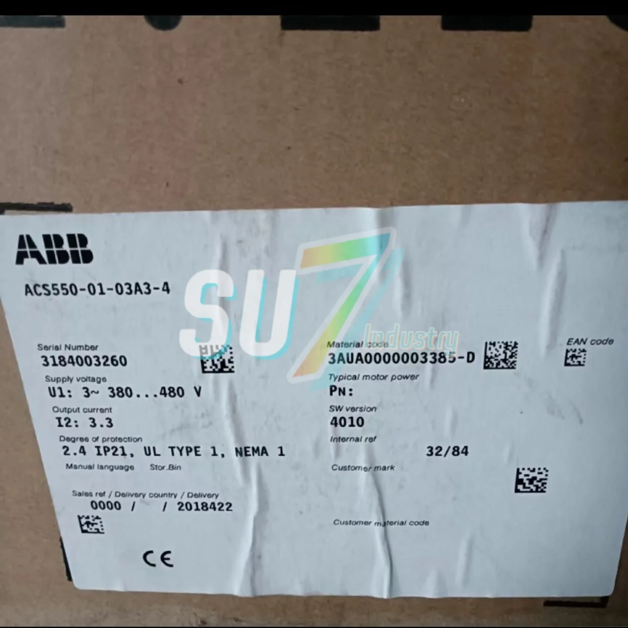 ACS550-01-03A3-4  New original   Inverter