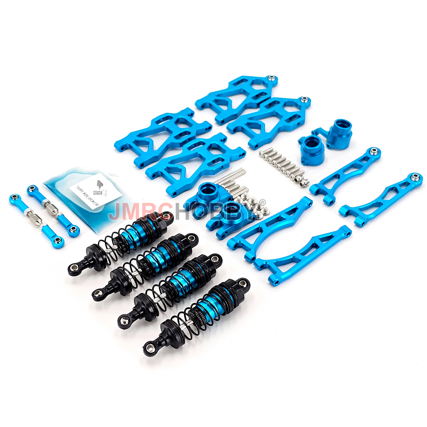 Brazo de suspensión de aleación de aluminio, asiento de rueda, juego de tazas de dirección, piezas de Metal mejoradas, accesorios para SCY RC Car 16101 16102Pro 16103