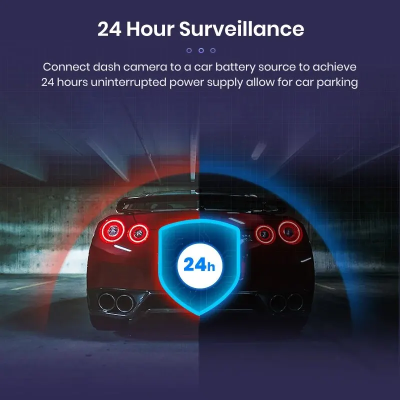 CarDash Cam Wire 3.2m DVR Hardwire Cable Kit Videoregistratore 12 24V a 5V Mini Micro USB Caricatore Linea Auto Dashcam Camera