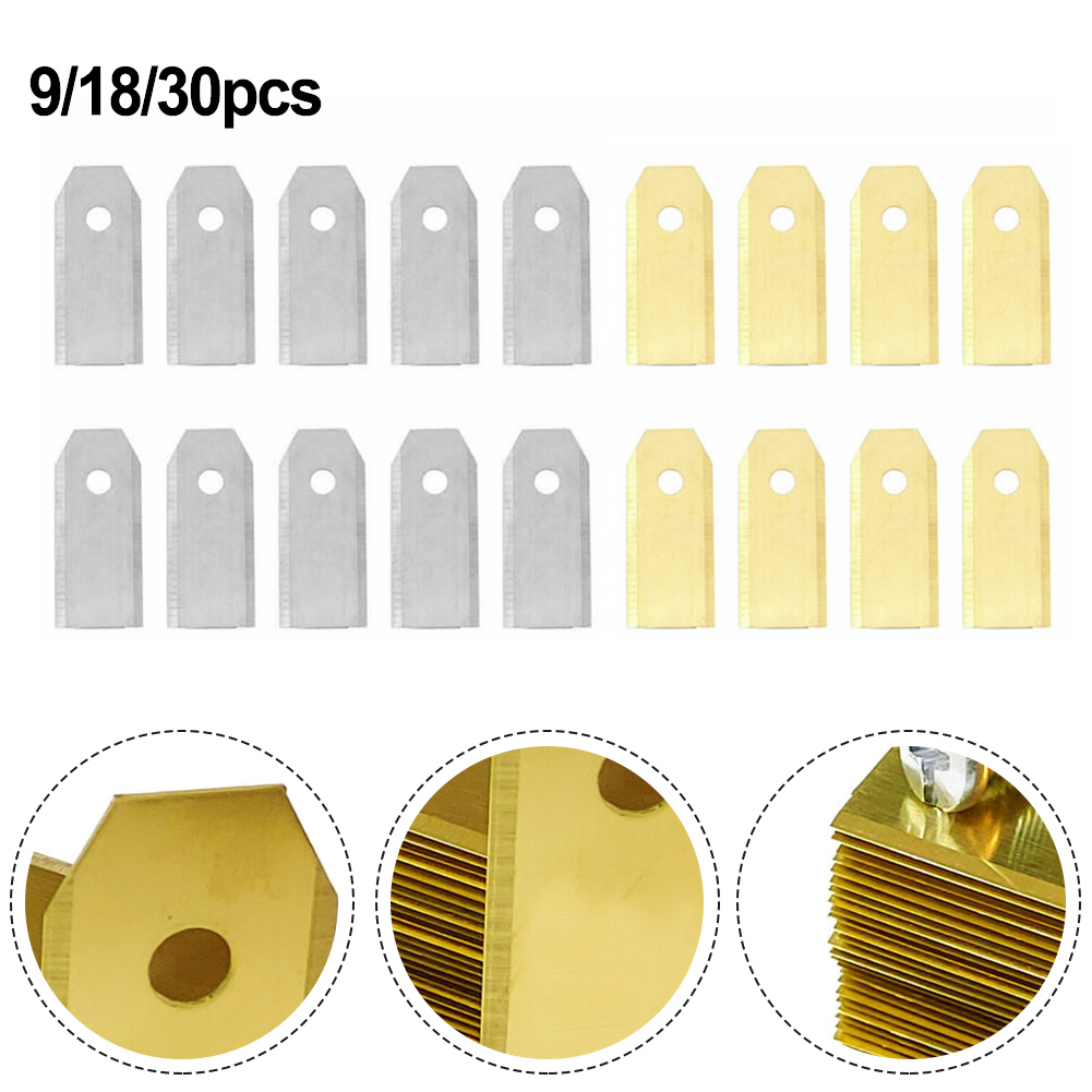 Get Perfect Cutting Results and Long Lasting Performance with These 43mm Stainless Steel Blades for Robotic Lawn Mowers
