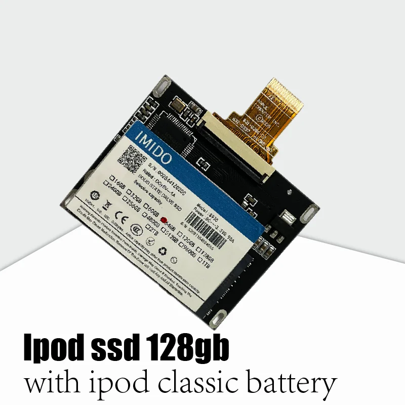 Mới SSD 32GB 64GB 128GB 256GB 512GB 1TB Cho Ipod Classic 7Gen Ipod Video 5th Thay Thế MK3008GAH MK8010GAH MK1634GAL Ipod HDD Dụng Cụ