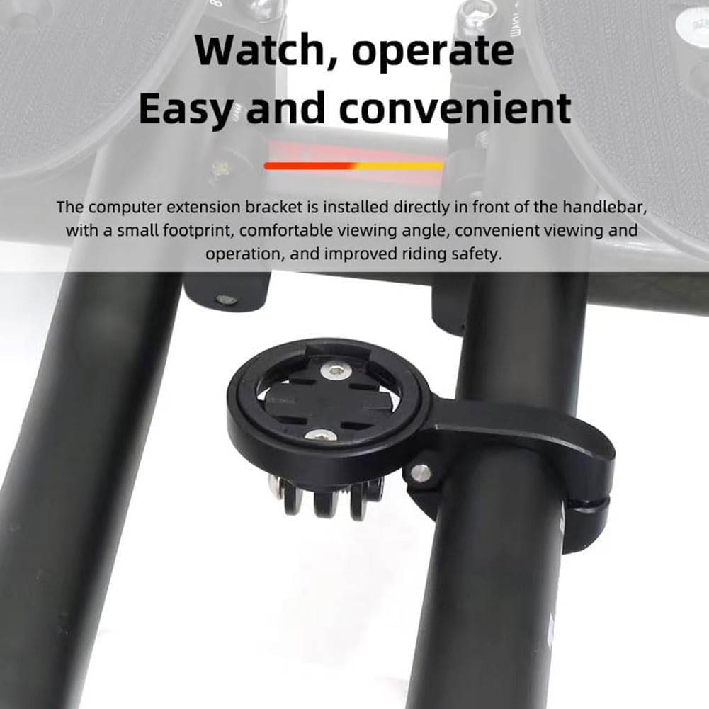 Soporte ajustable para computadora Soporte extendido para bicicleta para Garmin, Wahoo, CatEye y Bryton