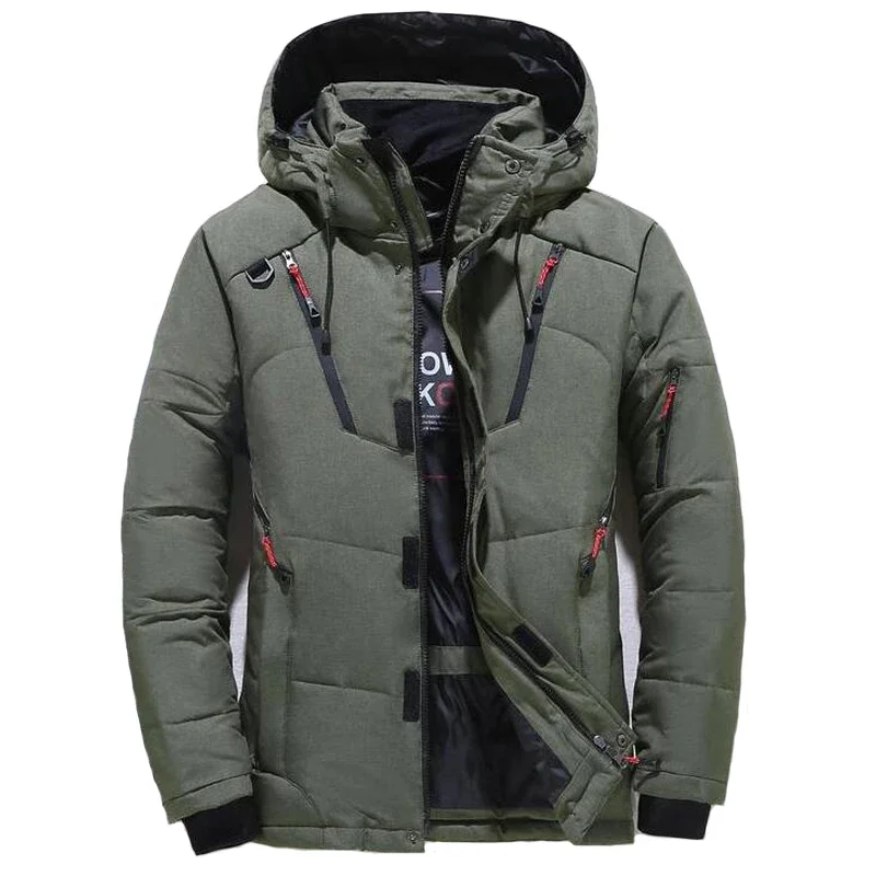 Winter Jacke Männer Casual Unten Warme Mit Kapuze Mäntel Mens Fashion Outwear Windjacke Verdicken Parkas Casaco Masculino Marke Kleidung