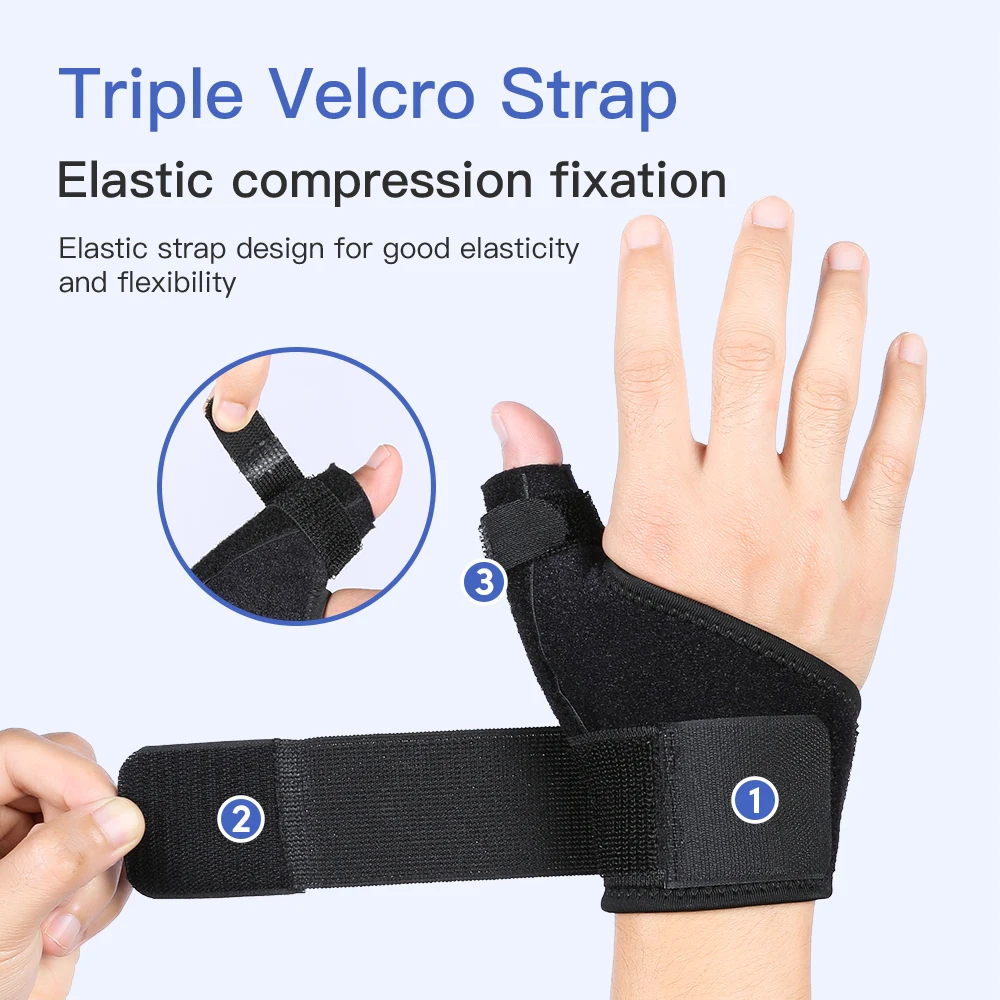 1PC Splint แบบยืดหยุ่นข้อมือ Thumb Support BRACE สําหรับ Tendonitis โรคข้ออักเสบ Breathable Thumb Protector GUARD เหมาะกับมือขวาและซ้าย